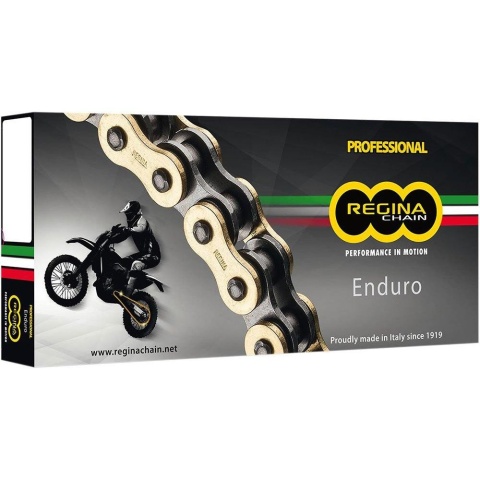 Łańcuch napędowy RS 300 500 REGINA Enduro Z-RING Gold + Zapinka