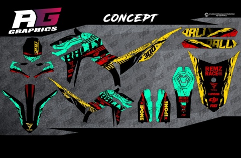 Okleina VOGE 300 Rally RED Czerwona