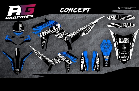 Okleina VOGE 300 Rally BLUE Niebieska