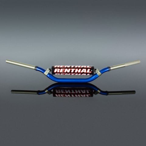 RENTHAL KIEROWNICA 1,1/8 CALA (28,6MM) MX TWINWALL 994 HANDLEBAR BLUE KTM HIGH PADDED KOLOR NIEBIESKI Z GĄBKĄ