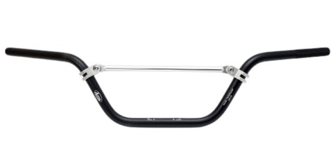 ACCEL KIEROWNICA ALUMINIOWA Z POPRZECZKĄ (22,2MM) ATV WYSOKA KOLOR CZARNY (SZER. 770MM, WYS. 160MM)