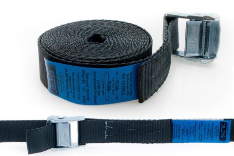 BIKETEC PAS TRANSPORTOWY 35MM/3MB Z KLAMRĄ SAMOZACISKOWĄ KOLOR CZARNY (HOMOLOGACJA)