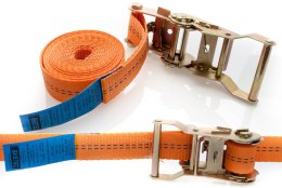 BIKETEC PAS TRANSPORTOWY 35MM/4MB Z NAPINACZEM 1-CZĘŚCIOWY KOLOR POMARAŃCZOWY (HOMOLOGACJA)