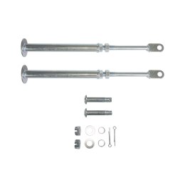 BIKETEC ZESTAW PODPÓR DO ALUMINIOWYCH RAMP NAJAZDOWYCH BTRAMP1 BTRAMP2 KOLOR SREBRNY