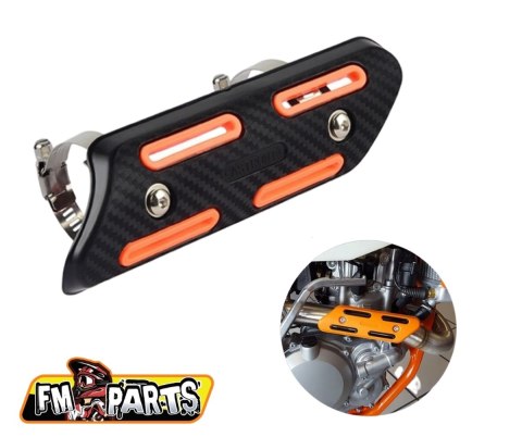 FM-PARTS OSŁONA KOLEKTORA WYDECHOWEGO UNIWERSALNA KOLOR POMARAŃCZOWY