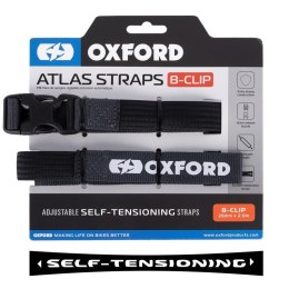 OXFORD PASY TRANSPORTOWE ATLAS B-CLIP 26mm x 2M 2 SZTUKI W ZESTAWIE KOLOR SZARY