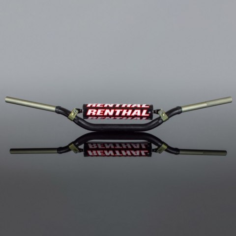 RENTHAL KIEROWNICA 1,1/8 CALA (28,6MM) MX TWINWALL 990 HANDLEBAR BLACK YAMAHA YZ '07-'23 / YZF '07-'17 PADDED KOLOR CZARNY Z GĄB