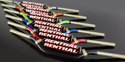 RENTHAL KIEROWNICA 1,1/8 CALA (28,6MM) MX TWINWALL 999 HANDLEBAR RED MCGRATH / SHORT PADDED KOLOR CZERWONY Z GĄBKĄ