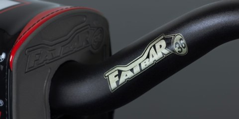 RENTHAL KIEROWNICA (36MM) MX FATBAR 36 HANDLEBAR BLACK VILLOPOTO / STEWART PADDED KOLOR CZARNY Z GĄBKĄ