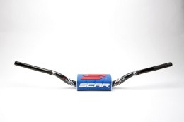SCAR RACING KIEROWNICA 28,6MM MODEL YAMAHA YZ/YZF KOLOR CZARNY/BIAŁY GĄBKA KOLOR NIEBIESKI/CZARNY
