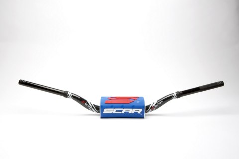 SCAR RACING KIEROWNICA 28,6MM MODEL YAMAHA YZ/YZF KOLOR CZARNY/BIAŁY GĄBKA KOLOR NIEBIESKI/CZARNY