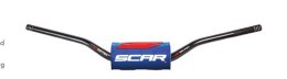 SCAR RACING KIEROWNICA BEZ POPRZECZKI 28,6MM MODEL MCGRATH/SHORT KOLOR CZARNY GĄBKA NIEBIESKI/BIAŁY