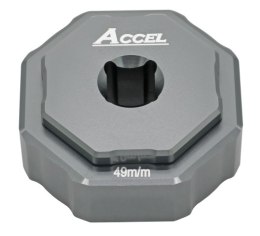 ACCEL KLUCZ DO SERWISU ZAWIESZEŃ PRZEDNICH DWUKOMOROWYCH KAYABA (KYB) ZESTAW DO ROZKRĘCANIA WKŁADU I GŁÓWNEJ NAKRĘTKI 49MM (KAYA