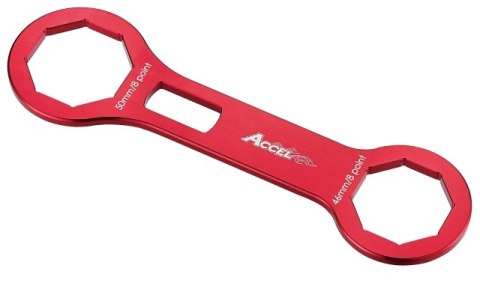 ACCEL KLUCZ DO SERWISU ZAWIESZEŃ PRZEDNICH SHOWA 47/48MM, 47/48 SFF DO ROZKRĘCANIA GÓRNEJ OŚMIOKĄTNEJ NAKRETKI 50MM ( HONDA, KAW