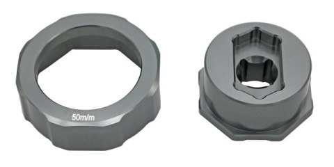 ACCEL KLUCZ DO SERWISU ZAWIESZEŃ PRZEDNICH SHOWA DWUKOMOROWYCH ZESTAW ADAPTERÓW DO ROZKRĘCANIA WKŁADU I ZEWNĘTRZNEJ NAKRĘTKI 50M