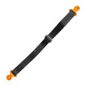 BIKETEC PAS (PASEK) TEKSTYLNY DO WYCIĄGANIA MOTOCYKLA KTM/HUSQVARNA/GASGAS (NA ŚRUBY M6) 530MM X 2,5MM X 25MM KOLOR CZARNY/POMAR