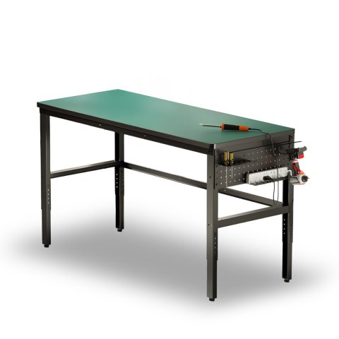 BIKETEC STÓŁ WARSZTATOWY BLAT GRUBOŚĆ 25MM 1500MM X 600MM REGULACJA WYSOKOŚCI 845~945mm