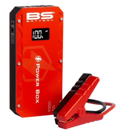 BS URZĄDENIE ROZRUCHOWE POWER BOX PB-02 (JUMP STARTER, POWERBANK, BOOSTER) 12000mAh (44.4Wh) Z LATARKĄ (EL) (10)