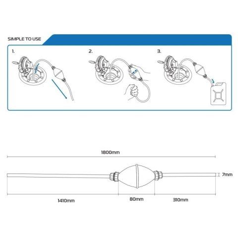 OXFORD 09/2025 POMPKA / SYFON DO SPUSZCZANIA PALIWA, ODPOWIETRZANIA