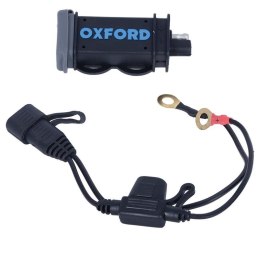 OXFORD ŁADOWARKA UNIWERSALNA USB 12V 2,1 AMPERA KOLOR CZARNY (EL)