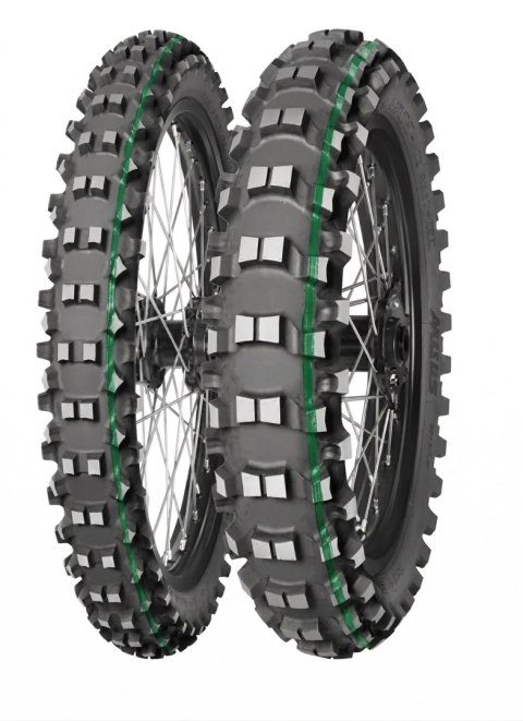 MITAS OPONA 110/100-18 TERRA FORCE-EX SM SUPER LIGHT (TECHNICAL ENDURO) (ZIELONY PASEK) 64R TYŁ DOT 47/2023 (zamiennik : 7000021