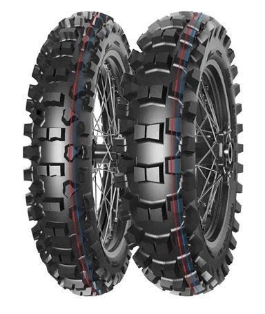 MITAS OPONA 90/90-14 TERRA FORCE-MX IT PIT CROSS (CZERWONO-NIEBIESKI PASEK) 46M TT PRZÓD DOT 2024 (DOT:PDDC) (ZAMIENNIK:70001000