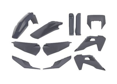 POLISPORT KOMPLET PLASTIKÓW HUSQVARNA TE/FE TPI '20-'23 W ZESTAWIE OSŁONA LAMPY PRZEDNIEJ (8398900006) I OSŁONY AMORTYZATORÓW (8