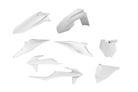 POLISPORT WYPRZEDAŻ KOMPLET PLASTIKÓW KTM SX/SX-F '19-'22 W ZESTAWIE TABLICA PRZEDNIA (8666400008) KOLOR BIAŁY