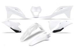 UFO KOMPLET PLASTIKÓW GAS GAS EC / EC-F 250 / 300 / 350 '21-'23 Z OSŁONĄ LAMPY KOLOR BIAŁY