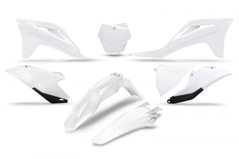 UFO KOMPLET PLASTIKÓW GAS GAS MC 125 / 250 '21-'23, EX 250 / 300 '21-'23, MC-F / EX-F 250 / 350 / 450 '21-'23 KOLOR BIAŁY