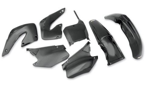 UFO KOMPLET PLASTIKÓW HONDA CR 125/250 '00-'01 KOLOR CZARNY (HO100E001)