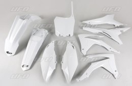 UFO KOMPLET PLASTIKÓW HONDA CRF 250R 14-17, CRF 450R 13-16 Z OSŁONAMI FILTRA POWIETRZA KOLOR BIAŁY (HO121E041)