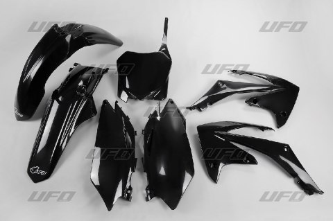 UFO KOMPLET PLASTIKÓW HONDA CRF 450 R '09-'10, CRF 250 '10 KOLOR CZARNY (HO113E001)