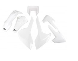UFO KOMPLET PLASTIKÓW HUSQVARNA TX/TE/FE '17-'19 Z OSŁONĄ LAMPY KOLOR OEM (BIAŁY) (HU621E999W)