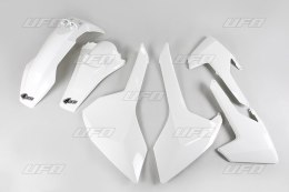 UFO KOMPLET PLASTIKÓW HUSQVARNA TE/TX 125/250/300 '17-19, FE 250/350/450/501 '17-19 KOLOR BIAŁY (HU618E041)