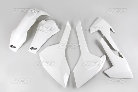 UFO KOMPLET PLASTIKÓW HUSQVARNA TE/TX 125/250/300 '17-19, FE 250/350/450/501 '17-19 KOLOR BIAŁY (HU618E041)