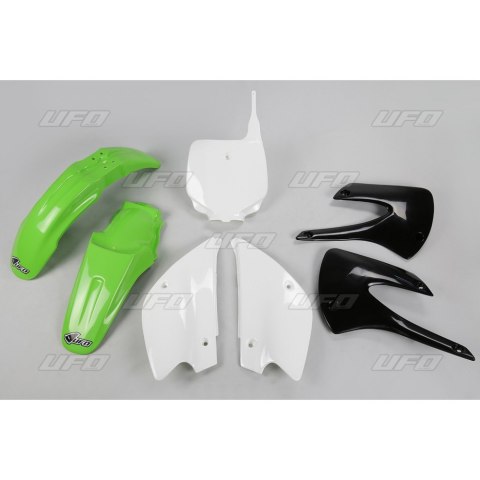 UFO KOMPLET PLASTIKÓW KAWASAKI KX 85 '01-'13 KOLOR OEM '10 (ZIELONY/BIAŁY/CZARNY) (KA214KE999)