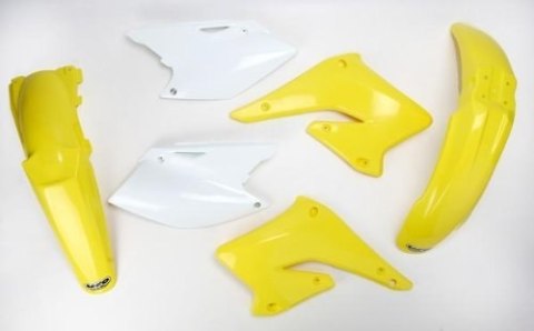 UFO KOMPLET PLASTIKÓW SUZUKI RMZ 250 '04-'06 KOLOR OEM (BIAŁY/ŻÓŁTY) (SU403E999)