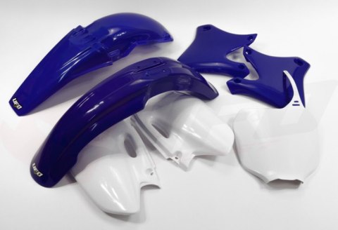 UFO KOMPLET PLASTIKÓW YAMAHA YZF 250 '01-'02 KOLOR OEM (BIAŁY/NIEBIESKI) (YA303E999)