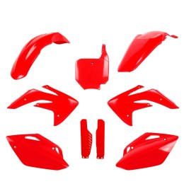 POLISPORT KOMPLET PLASTIKÓW (FULL KIT) HONDA CRF 150 '07-'25 W ZESTAWIE TABLICA PRZEDNIA (8663200004) I OSŁONY AMORTYZARORÓW (83