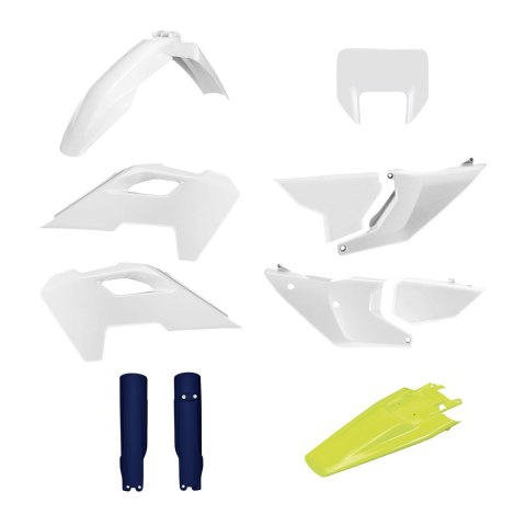 POLISPORT KOMPLET PLASTIKÓW (FULL KIT) HUSQVARNA TE/FE '24-'25 W ZESTAWIE OSŁONA LAMPY PRZEDNIEJ (8681500001) I OSŁONY AMORTYZAT