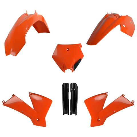 POLISPORT KOMPLET PLASTIKÓW (FULL KIT) KTM SX '03-'04 W ZESTAWIE OSŁONY AMORTYZATORÓW (8399000001) KOLOR POMARAŃCZOWY