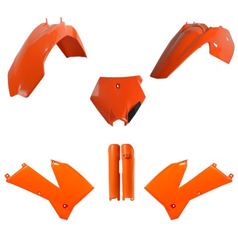 POLISPORT KOMPLET PLASTIKÓW (FULL KIT) KTM SX '05-'06; XC/XC-F 06-'07 W ZESTAWIE OSŁONY AMORTYZATORÓW (8399000002) KOLOR POMARAŃ