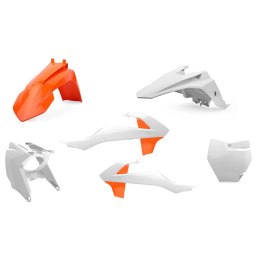 POLISPORT KOMPLET PLASTIKÓW KTM SX 65 '16-'23 ZESTAW ZAWIERA OSŁONĘ FILTRA POWIETRZA (AIRBOX) KOLOR POMARANCZOWY BIAŁY (OEM)