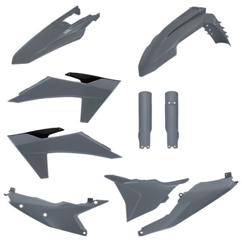 POLISPORT WYPRZEDAŻ KOMPLET PLASTIKÓW (FULL KIT) KTM EXC/EXC-F/XC-W/XC-WF TBI '24-'25 W ZESTAWIE OSŁONY AMORTYZATORÓW (835250000