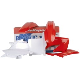 POLISPORT WYPRZEDAŻ KOMPLET PLASTIKÓW HONDA CR 125 '04-'07; CR 250 '04-'07 KOLOR OEM CZERWONY BIAŁY