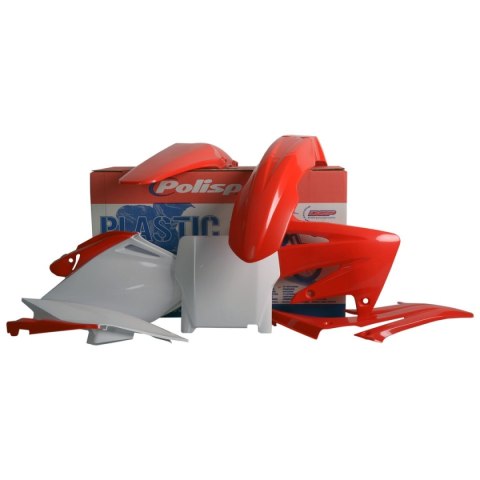 POLISPORT WYPRZEDAŻ KOMPLET PLASTIKÓW HONDA CRF 250R '06-'07 KOLOR CZERWONO BIAŁY OEM