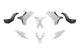 RACETECH (RTECH) 2025/12 KOMPLET PLASTIKÓW (BEZ PRZEDNIEGO BŁOTNIKA) T7 YAMAHA TENERE 700 '25-'26 KOLOR BIAŁY / CZARNY