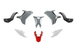 RACETECH (RTECH) 2025/12 KOMPLET PLASTIKÓW (BEZ PRZEDNIEGO BŁOTNIKA) T7 YAMAHA TENERE 700 '25-'26 KOLOR SZARY / CZARNY / BIAŁY /