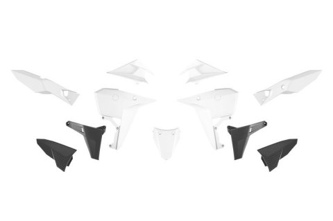 RACETECH (RTECH) 2025/12 KOMPLET PLASTIKÓW (REVOLUTION) (BEZ PRZEDNIEGO BŁOTNIKA) KOVE X PRO / RALLY 800 '24-'25 KOLOR BIAŁY / C